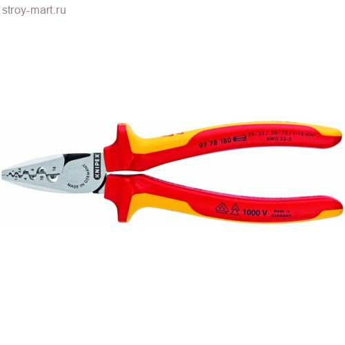 Инструмент для опрессовки контактных гильз 97 78 180 - KN-9778180 Инструмент для опрессовки контактных гильз 97 78 180 - KN-9778180