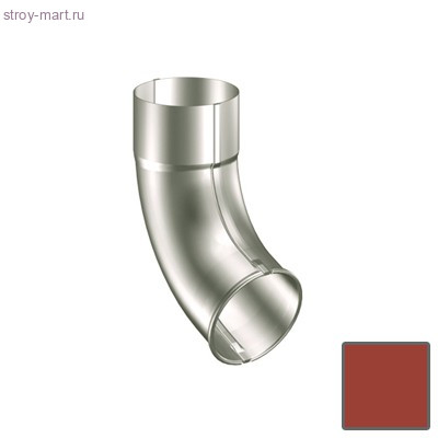Lindab Колено выпуска трубы 90мм, (742) RAL 8004 кирпичный - С-000107678