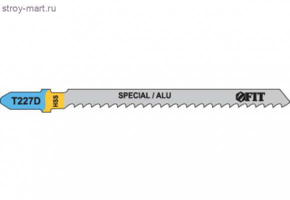 Полотно для лобзика FIT по полимерным и эпоксидным материалам T227D 100/74/3мм / 40977 - С-000111042