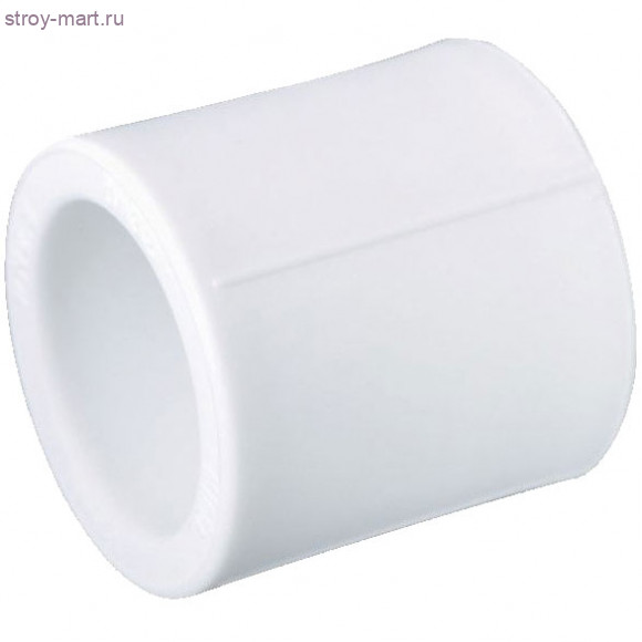 Муфта PP-R белый Дн 63 РосТурПласт 10600 - 4640014215524 Муфта PP-R белый Дн 63 РосТурПласт 10600 - 4640014215524