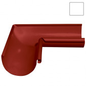 Grandline, Угол желоба внутрений, 90 гр, 125 мм, RAL 9003 - С-000043765 Grandline, Угол желоба внутрений, 90 гр, 125 мм, RAL 9003 - С-000043765