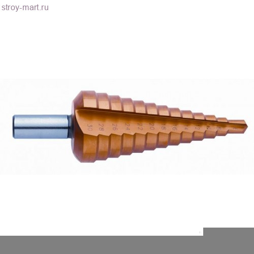 Ступенчатые сверла HSS TIN 05349 - GQ-05349 Ступенчатые сверла HSS TIN 05349 - GQ-05349