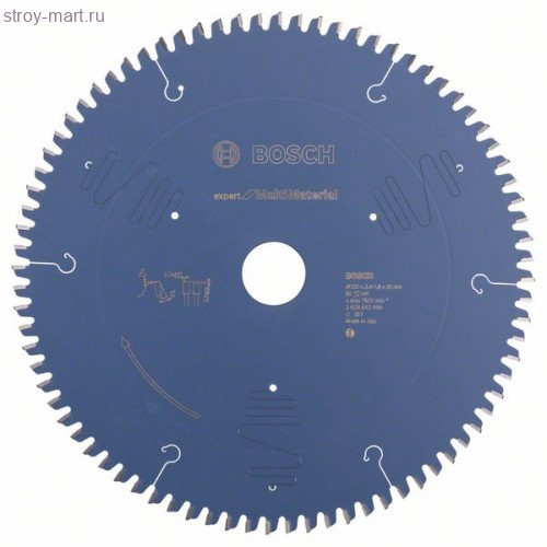 Expert for Multimaterial Торц. пила 250x30x2.4/1.8 80T TCG neg - 2608642494