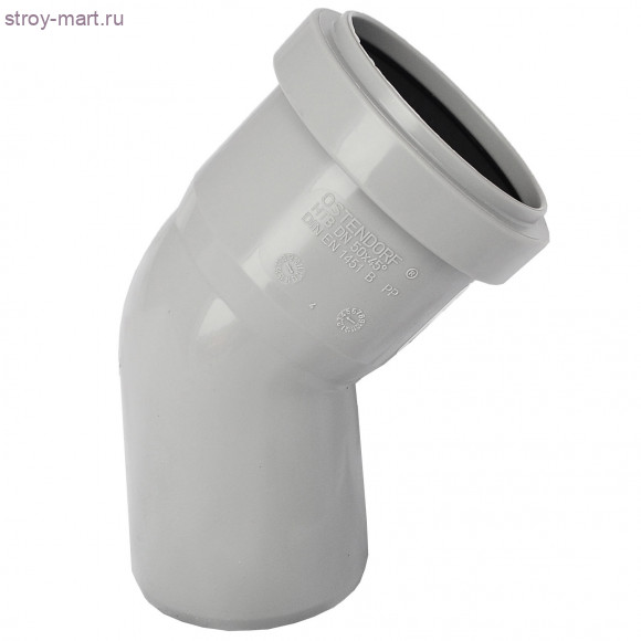 Отвод PP-H серый Дн 32х30° б/нап в комплекте Ostendorf 110110 - 4052836101105 Отвод PP-H серый Дн 32х30° б/нап в комплекте Ostendorf 110110 - 4052836101105