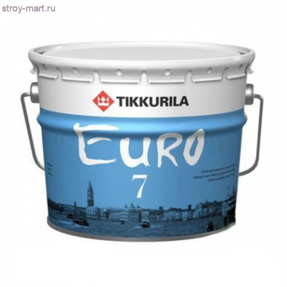 Краска водоэмульсионная Euro 7 матовая (база А) 9 л. - С-000059003