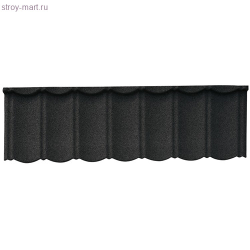 Черепица Decra Classic Антрацит 1324ммх410мм (общ.пл. 0,465м2) - С-000112103 Черепица Decra Classic Антрацит 1324ммх410мм (общ.пл. 0,465м2) - С-000112103