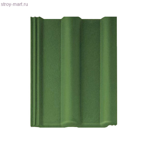 Браас Франкфуртская рядовая черепица 420х330мм (10 шт/м2) зеленый - С-000116176 Браас Франкфуртская рядовая черепица 420х330мм (10 шт/м2) зеленый - С-000116176