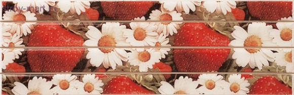 DELI STRAWBERRY Бордюр 13x40 DELI STRAWBERRY Бордюр 13x40
