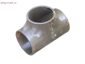 Тройник сталь переходной Дн 108х4,0-76х3,5 (Ду 100х65) под приварку бесшовный ГОСТ 17376-2001 - 027-4575