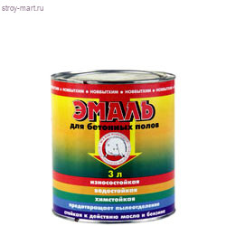 Эмаль для бетонных полов «Новбытхим» серая, износостойкая 20 л. - С-000040295 Эмаль для бетонных полов «Новбытхим» серая, износостойкая 20 л. - С-000040295