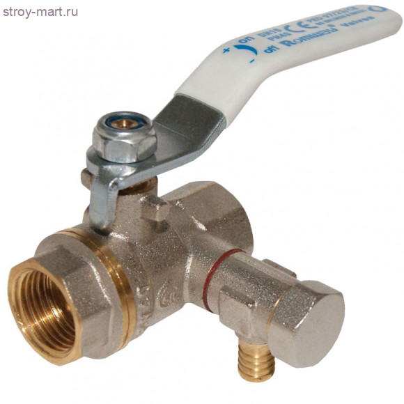 Кран шаровой латунь Faro 1217 Ду 20 ВР/ВР рычаг со спускником STC 1217 - 4606034047590 Кран шаровой латунь Faro 1217 Ду 20 ВР/ВР рычаг со спускником STC 1217 - 4606034047590