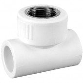 Тройник PP-R комбинированн белый Дн 20х1/2 ВР РосТурПласт 10743 - 4640014210970 Тройник PP-R комбинированн белый Дн 20х1/2 ВР РосТурПласт 10743 - 4640014210970