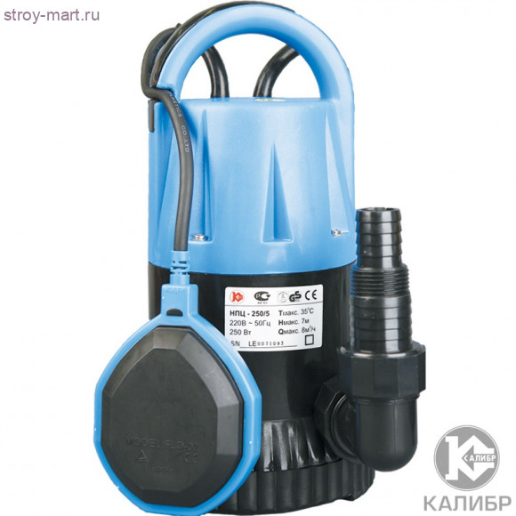 Эл. насос центроб. "Калибр НПЦ- 250/5П" Эл. насос центроб. "Калибр НПЦ- 250/5П"