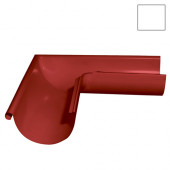 Grandline, Угол желоба внешний, 90 гр, 125 мм, RAL 9003 - С-000043764 Grandline, Угол желоба внешний, 90 гр, 125 мм, RAL 9003 - С-000043764