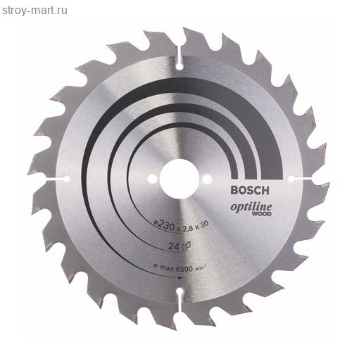 Диск пильный Optiline,ф230х30х2.8мм,24зуб д\диск пил - 2.608.640.627 Диск пильный Optiline,ф230х30х2.8мм,24зуб д\диск пил - 2.608.640.627