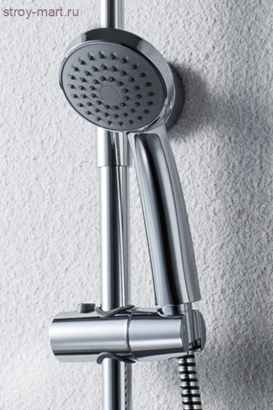 Душевая колонна со смесителем для ванны с поворотным изливом - F6125183CP-A Душевая колонна со смесителем для ванны с поворотным изливом - F6125183CP-A