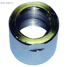 Муфта латунь хром Ду 25 для полотенцесушителя STC 5902 - 4606034145784 Муфта латунь хром Ду 25 для полотенцесушителя STC 5902 - 4606034145784