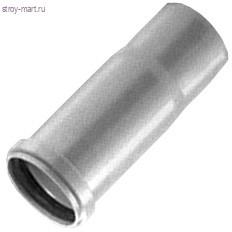 Патрубок НПВХ серый компенсационн Дн 110 б/нап в комплекте ТУ 6-19-307-86 - 027-1683