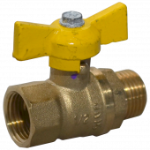 Кран шаровой латунь газ Стандарт 231 аналог 11б27п Ду 15 ВР/НР бабочка ГАЛЛОП 116014