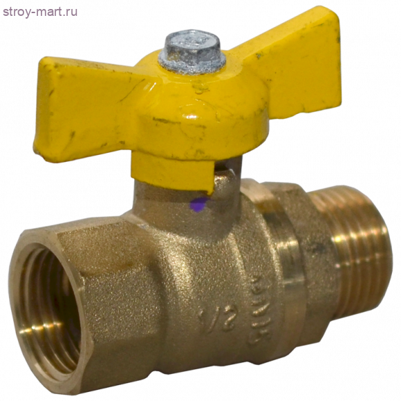 Кран шаровой латунь газ Стандарт 231 аналог 11б27п Ду 15 ВР/НР бабочка ГАЛЛОП 116014 Кран шаровой латунь газ Стандарт 231 аналог 11б27п Ду 15 ВР/НР бабочка ГАЛЛОП 116014