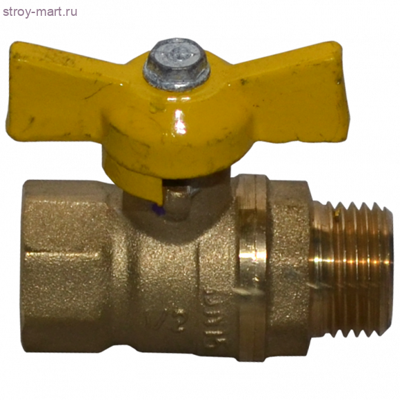 Кран шаровой латунь газ Стандарт 231 аналог 11б27п Ду 15 ВР/НР бабочка ГАЛЛОП 116014 Кран шаровой латунь газ Стандарт 231 аналог 11б27п Ду 15 ВР/НР бабочка ГАЛЛОП 116014