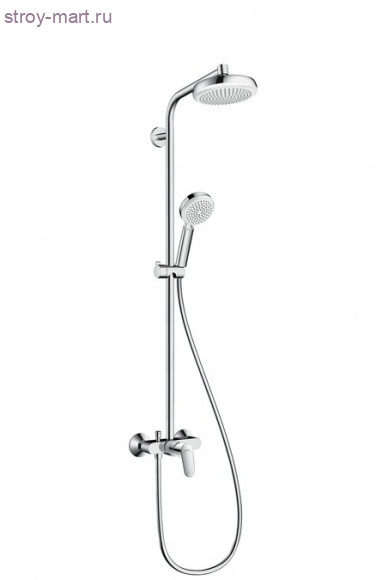 Crometta 160 1jet Showerpipe с однорычажным смесителем Crometta 27266400 Crometta 160 1jet Showerpipe с однорычажным смесителем Crometta 27266400
