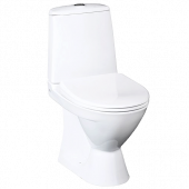 Унитаз-компакт Лилия белый воронкообразный горизонт/выпуск в комплекте Santeri - 4606034154182 Унитаз-компакт Лилия белый воронкообразный горизонт/выпуск в комплекте Santeri - 4606034154182
