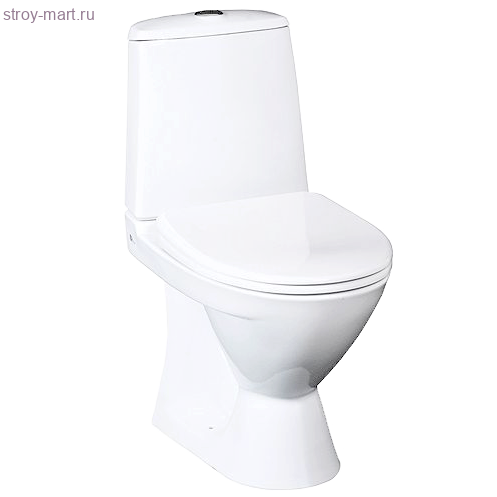 Унитаз-компакт Лилия белый воронкообразный горизонт/выпуск в комплекте Santeri - 4606034154182