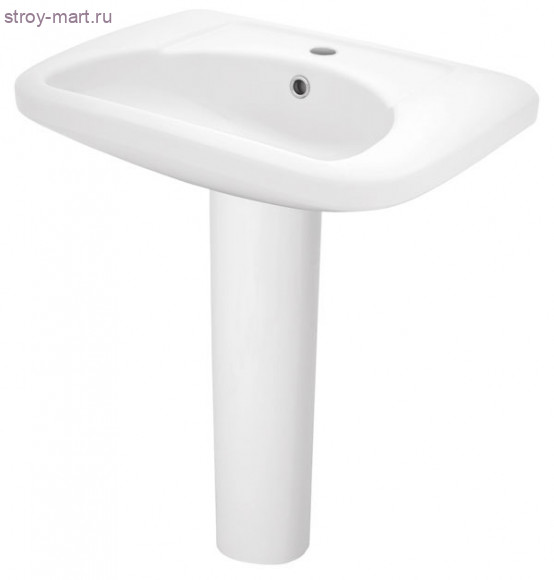Умывальник Сенатор-60 белый с пьедесталом 1 отверстие 1.WH11.0.536 в комплекте 1.WH11.0.591 без сифона с креплением Santek - 4606034066539 Умывальник Сенатор-60 белый с пьедесталом 1 отверстие 1.WH11.0.536 в комплекте 1.WH11.0.591 без сифона с креплением Santek - 4606034066539