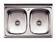 Мойка сталь нерж накладн 800х600х0.8мм лев матовый с сифоном POTATO P86080-1L Мойка сталь нерж накладн 800х600х0.8мм лев матовый с сифоном POTATO P86080-1L