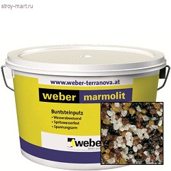 Штукатурка мозаичная Вебер.пас мармолит 2 мм, М120 - С-000074505 Штукатурка мозаичная Вебер.пас мармолит 2 мм, М120 - С-000074505