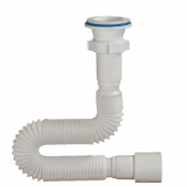 Сифон для умывальника/мойки 1 1/2х40/50 с пл/выпуском Орио А7013 -4670000374942