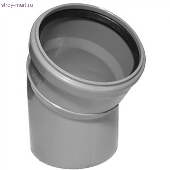 Отвод канализационный - серый НПВХ Дн50 45град. Отвод канализационный - серый НПВХ Дн50 45град.
