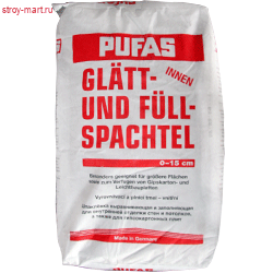 Шпатлевка «Pufas Glatt-und Fullspachtel №3», 25 кг (32 шт/под) - С-000014155 Шпатлевка «Pufas Glatt-und Fullspachtel №3», 25 кг (32 шт/под) - С-000014155