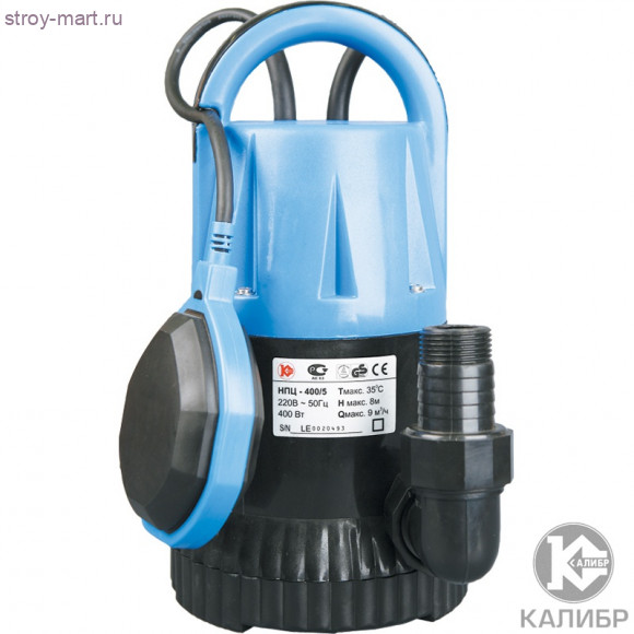 Эл. насос центроб. "Калибр НПЦ- 400/ 5П" Эл. насос центроб. "Калибр НПЦ- 400/ 5П"