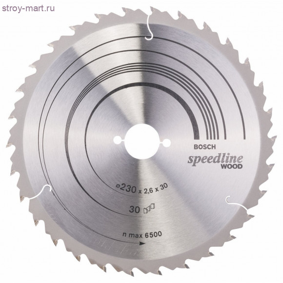 Диск пильный Speedline,ф230х30х2.6мм,30зуб,д\диск пил - 2.608.640.805 Диск пильный Speedline,ф230х30х2.6мм,30зуб,д\диск пил - 2.608.640.805