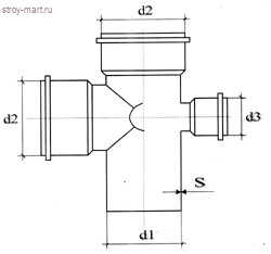 Крест НПВХ серый лев Дн 110х110х50° б/нап в комплекте ТУ 6-49-33-92 - 027-1624 Крест НПВХ серый лев Дн 110х110х50° б/нап в комплекте ТУ 6-49-33-92 - 027-1624