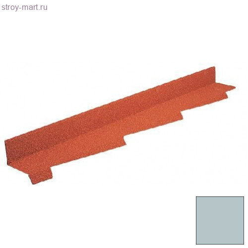 Планка примыкания левая Decra Classic L=1250 (1110*) мм Серебро - С-000113278 Планка примыкания левая Decra Classic L=1250 (1110*) мм Серебро - С-000113278