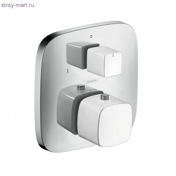 Термостат с запорным/переключающим вентилем, СМ PuraVida 15771400