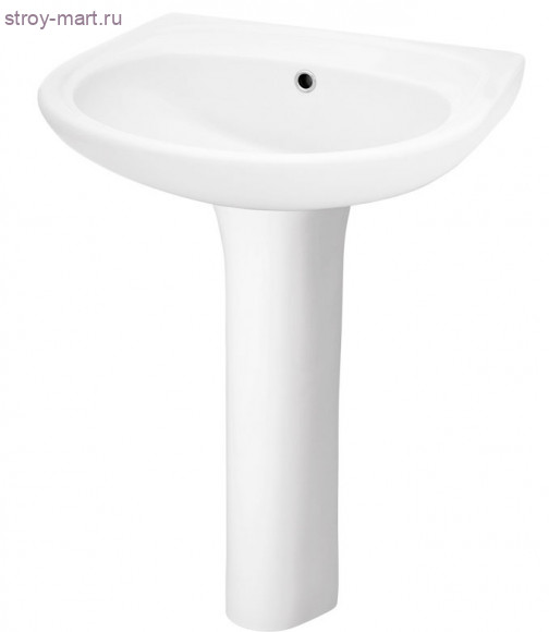Умывальник Анимо-60 с пьедесталом 1 отверстие 1.WH11.0.508 в комплекте 1.WH11.0.587 без сифона Santek - 4606034156407 Умывальник Анимо-60 с пьедесталом 1 отверстие 1.WH11.0.508 в комплекте 1.WH11.0.587 без сифона Santek - 4606034156407