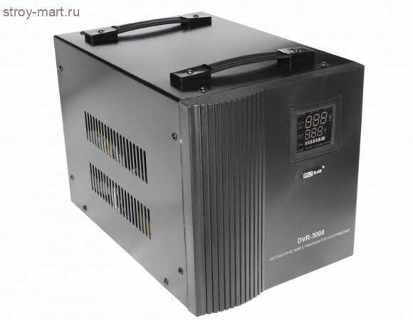 Cтабилизатор напряжения релейного типа с цифровым дисплеем Prorab DVR-3000