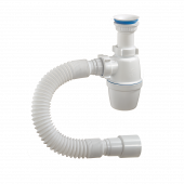 Сифон для умывальника/мойки 1 1/2х40/50 с пл/выпуском Орио А72059 -4670000374980