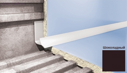 Профиль для плитки CEZAR внутренний 9мм шоколадный Профиль для плитки CEZAR внутренний 9мм шоколадный