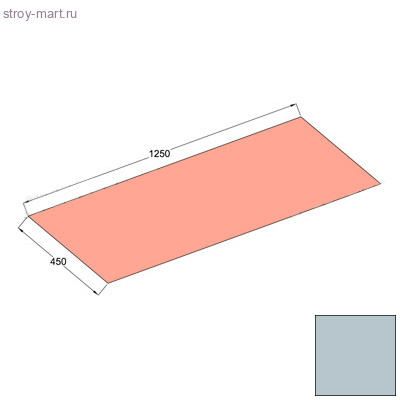 Лист плоский Decra Classic/Roman/Stratos 1250ммх450мм Серебро - С-000113265 Лист плоский Decra Classic/Roman/Stratos 1250ммх450мм Серебро - С-000113265