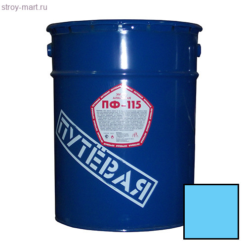 Эмаль ПФ-115 «Путевая» голубая 20 кг. / Ярославль - С-000085500 Эмаль ПФ-115 «Путевая» голубая 20 кг. / Ярославль - С-000085500