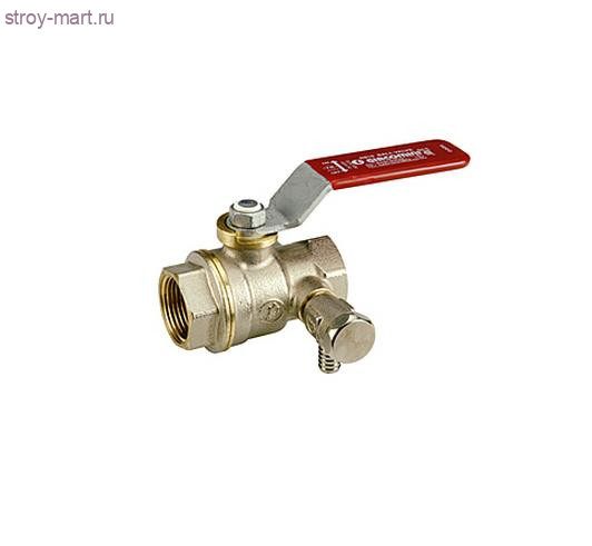Кран шаровой латунь R910S Ду 20 ВР/ВР полный проход рычаг со спускником Giacomini R910SX004 Кран шаровой латунь R910S Ду 20 ВР/ВР полный проход рычаг со спускником Giacomini R910SX004