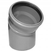 Отвод канализационный - серый НПВХ Дн110 30град. Отвод канализационный - серый НПВХ Дн110 30град.