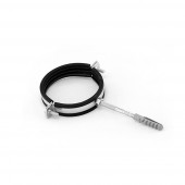 Хомут одинарный с гайкой для крепления металлических труб стальной в комплекте - 3/4' М8 Хомут одинарный с гайкой для крепления металлических труб стальной в комплекте - 3/4' М8