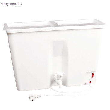 Бачок дачный с водонагревателем 22л пласт кран регулятор 1.25 кВт ЭлБЭТ - 003-0160