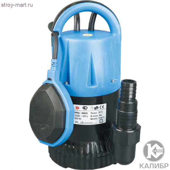 Эл. насос центроб. "Калибр НПЦ- 500/ 5П" Эл. насос центроб. "Калибр НПЦ- 500/ 5П"